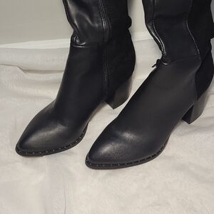 Tracy Black Over the Knee Boots